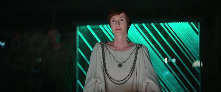 Rogue One - They nailed the look and feel, but I wonder where she was during the Battle of Yavin?