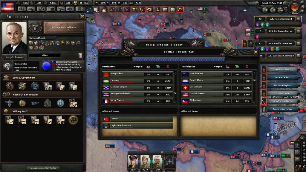 Hearts of Iron IV - President Truman