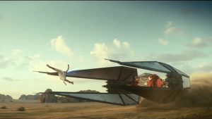 Star Wars: The Rise Of Skywalker - Rey Backflips Over Kylo's TIE Fighter